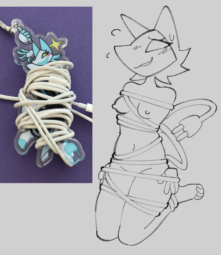 anthro bondage deltarune feline fully_nude nude real_life reference_image shitpost small_breasts solo tasque_manager_(deltarune)