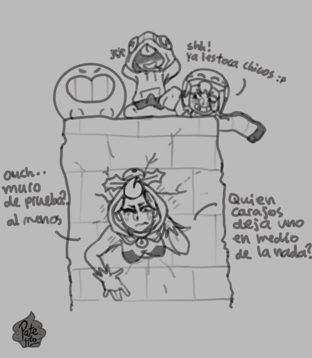2boys, 2girls, bonnie (brawl stars), brawl stars, female, gus (brawl stars), janet (brawl stars), jolly janet (brawl stars), leon (brawl stars), male, patelito, stuck, supercell