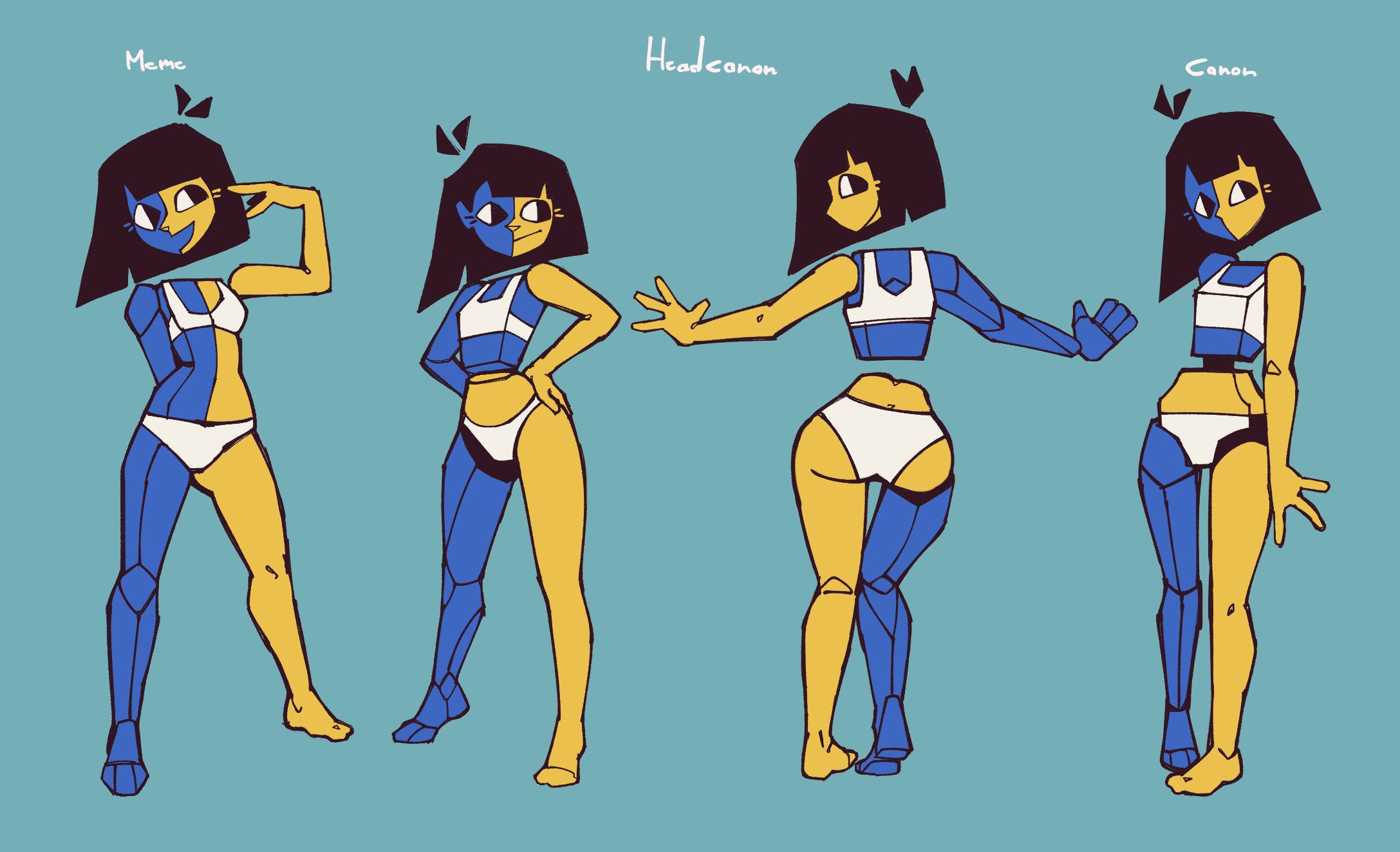 1girls, body, ena, ena (orginal), ena (series), ethossketches, female, hi res, highres, new artist, panties, peruvian female, solo, tagme, two-tone body