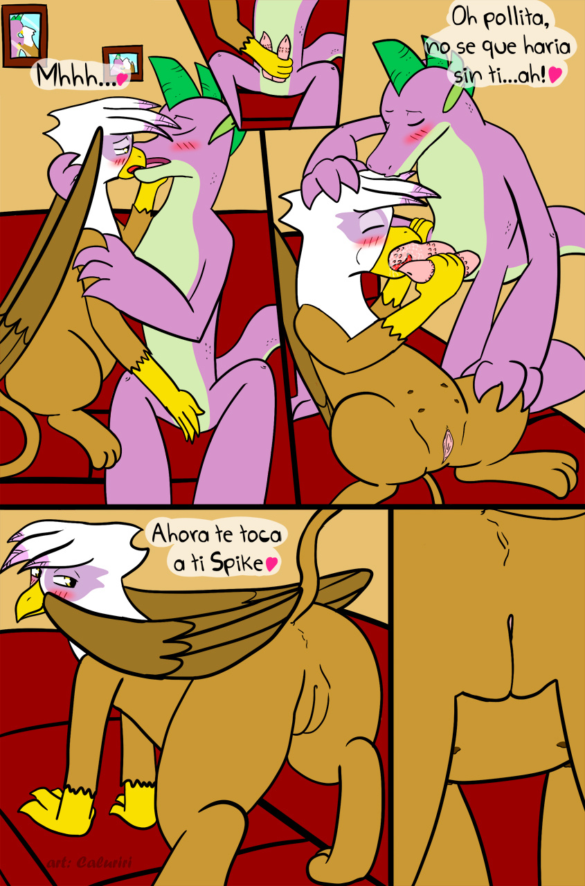 caluriri dragon feral friendship_is_magic gilda gilda_(mlp) gryphon my_little_pony spike spike_(mlp)