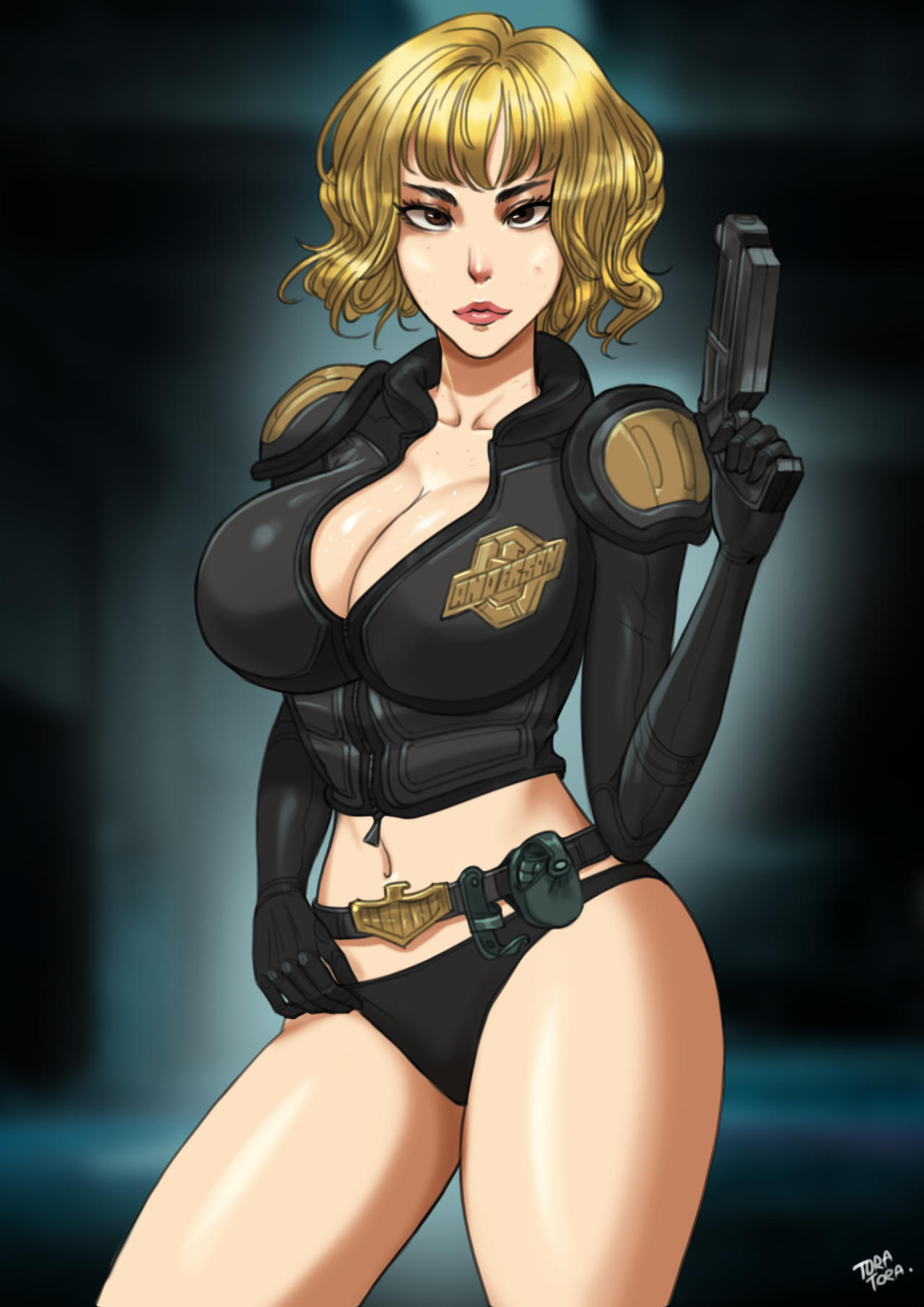 1girls, ass, big ass, big breasts, breasts, cassandra anderson, curvaceous, curvy, curvy figure, cute, digital media (artwork), female, hips, hourglass figure, judge anderson, judge dredd (franchise), mature, mature female, slim waist, thick, thick hips, thick legs, thick thighs, thighs, top heavy, tora tora, voluptuous, waist, wide hips