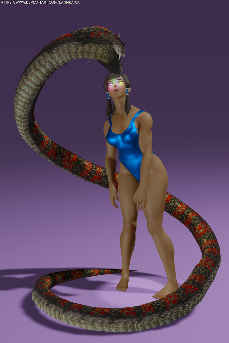 3d blue_one-piece_swimsuit blue_swimsuit hypnosis korra latinkaixa one-piece_swimsuit snake swimsuit the_legend_of_korra web_address