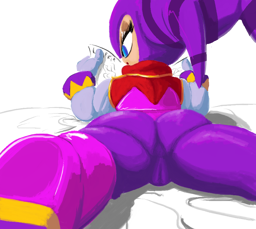 anus ass blue_eyes buttbuttthenobelbutt cameltoe from_behind laying_on_stomach nights nights_into_dreams on_stomach purple_clothing pussy reading sega solo spread_legs tagme thighs tight_clothing