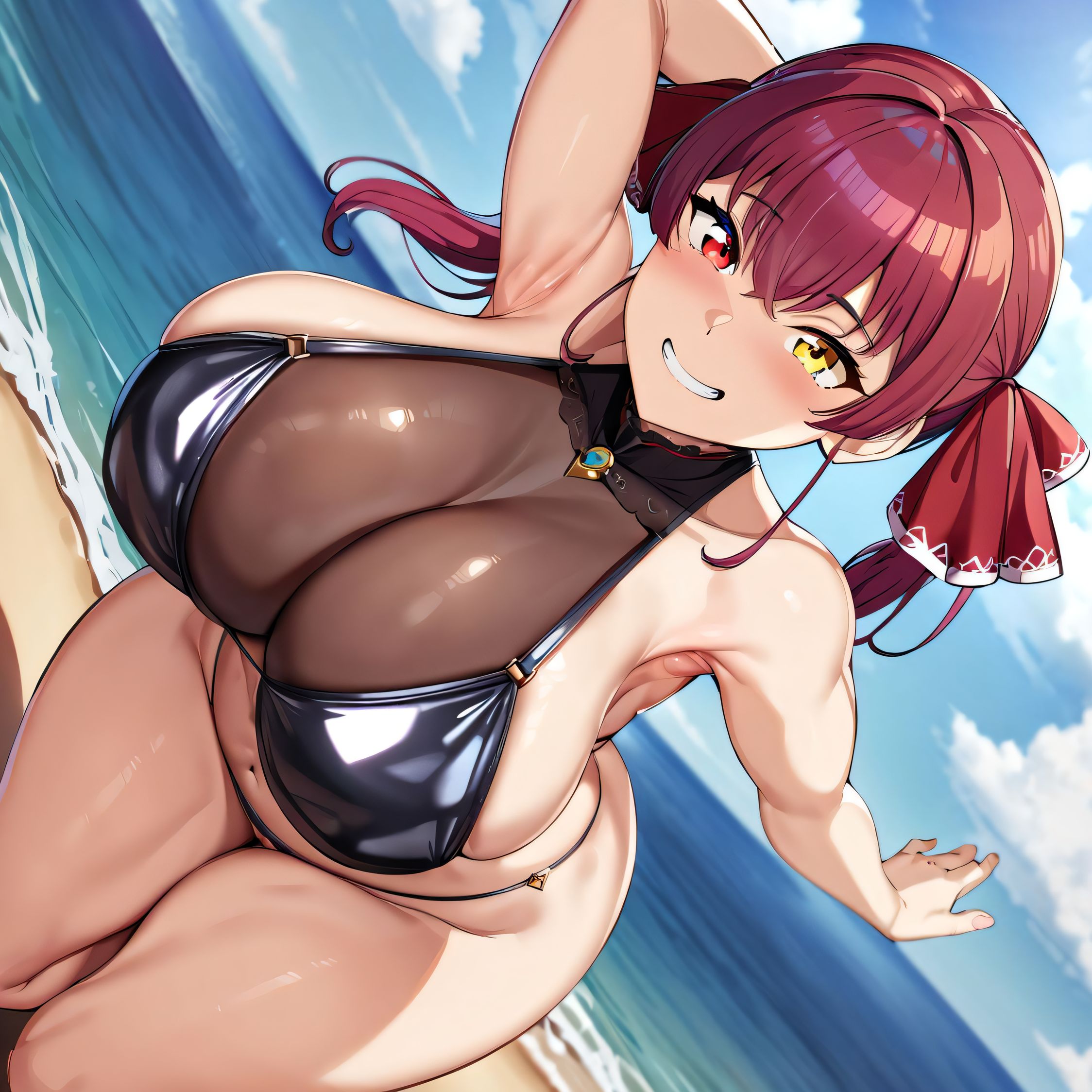 1girls, ai generated, alternate breast size, big breasts, bikini, breasts, busty, curvaceous, curvy, curvy body, curvy female, curvy figure, female, hololive, hololive fantasy, hololive japan, houshou marine, huge breasts, large breasts, nipples, sweat, sweating, sweaty, sweaty body, sweaty breasts, thick thighs, thighs, venus body, virtual youtuber