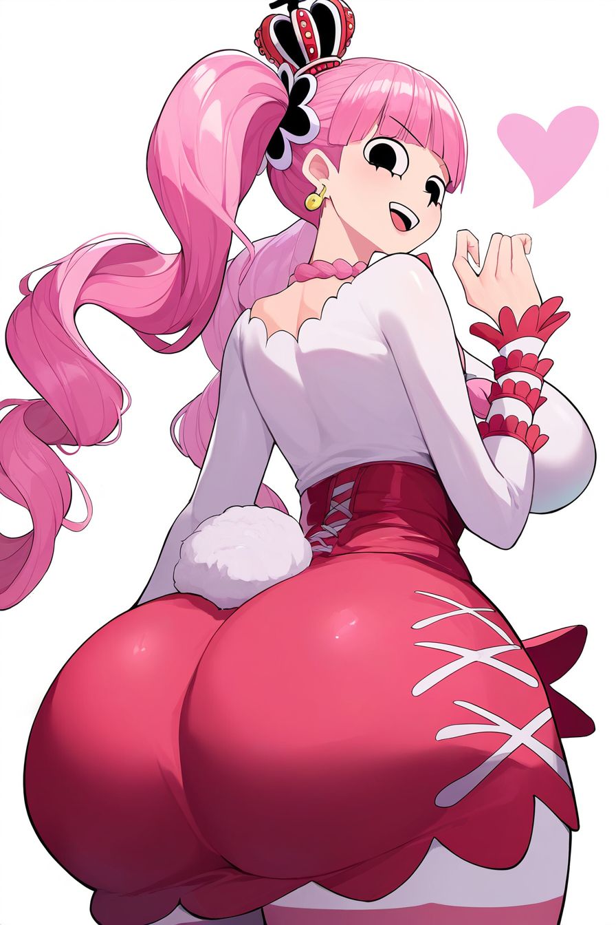 ai generated, artist request, ass, back view, big ass, big breasts, breasts, female, female only, one piece, perona