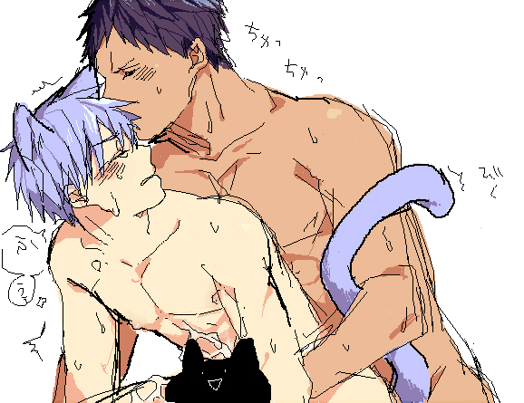 censored daiki_aomine kuroko's_basketball kuroko_no_basuke male_only tagme tetsuya_kuroko