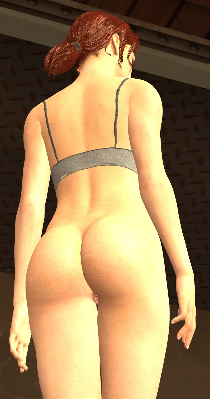 1girls 3d 3d_(artwork) ass ass bra brown_hair control female female female_only genitals grey_bra half-dressed half_naked half_nude jesse_faden nice_ass no_panties no_underwear ponytail pussy sfm solo solo_female source_filmmaker vagina vaginal_penetration