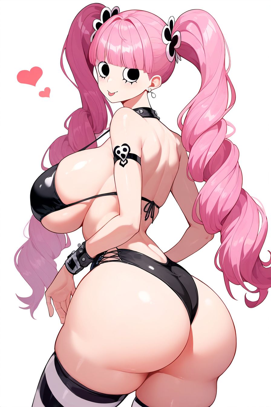 ai generated, artist request, big breasts, bikini, breasts, female, female only, huge breasts, one piece, perona