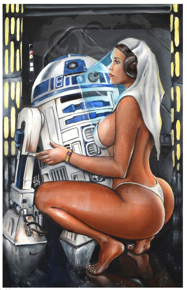 1girls 2d a_new_hope ass astromech_droid background barefoot belt big_ass big_butt boobs bra bracelet breasts brown_hair camera clothed_female clothing color curvy death_star droid feet female female_only hair hair_bun hood huge_ass huge_butt indoors jeremy_worst lips lipstick machine male medium_breasts nail_polish) panties princess_leia_organa r2-d2 rainbow_bracelet recording red_lipstick reflection reflective_floor robot science_fiction side_view sideboob skimpy solo squatting star_wars tan_body thick_thighs tied_hair tiptoes underwear white_clothing white_underwear