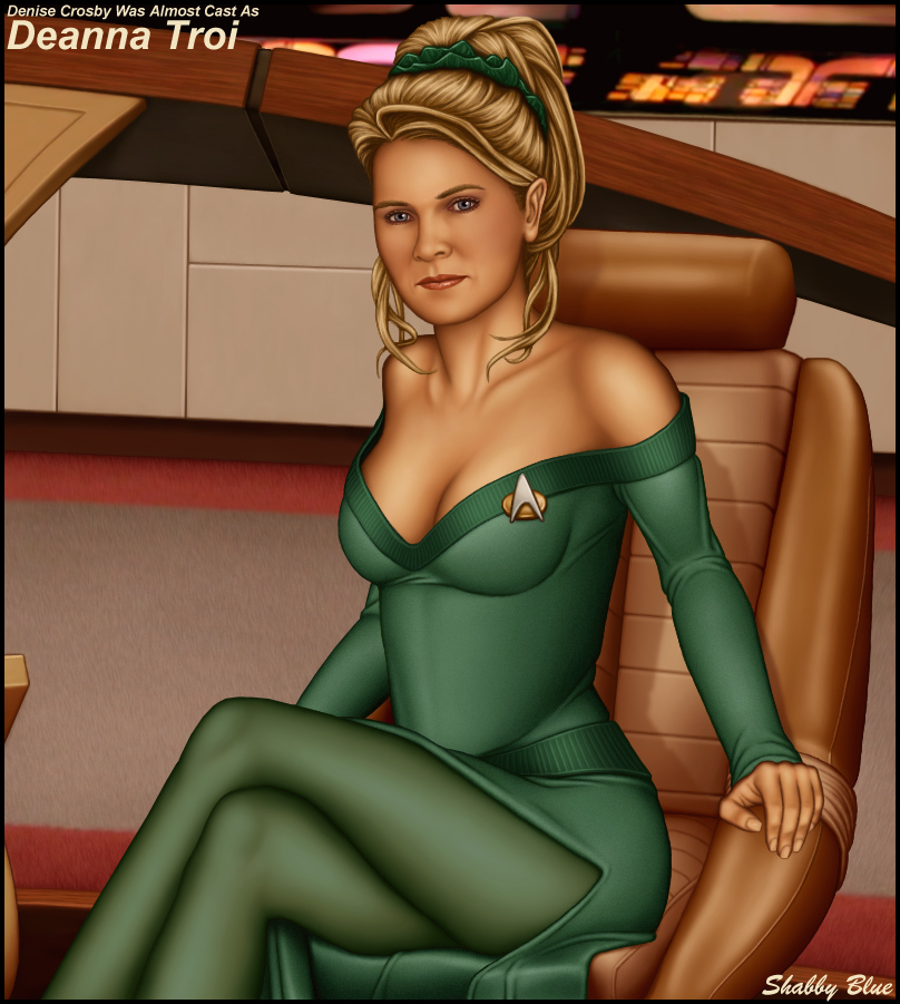 alternate_universe big_breasts blonde blonde_female blonde_hair blonde_hair_female breasts deanna_troi_(cosplay) denise_crosby female female_focus female_only light-skinned_female light_skin natasha_yar shabby_blue star_trek star_trek_the_next_generation