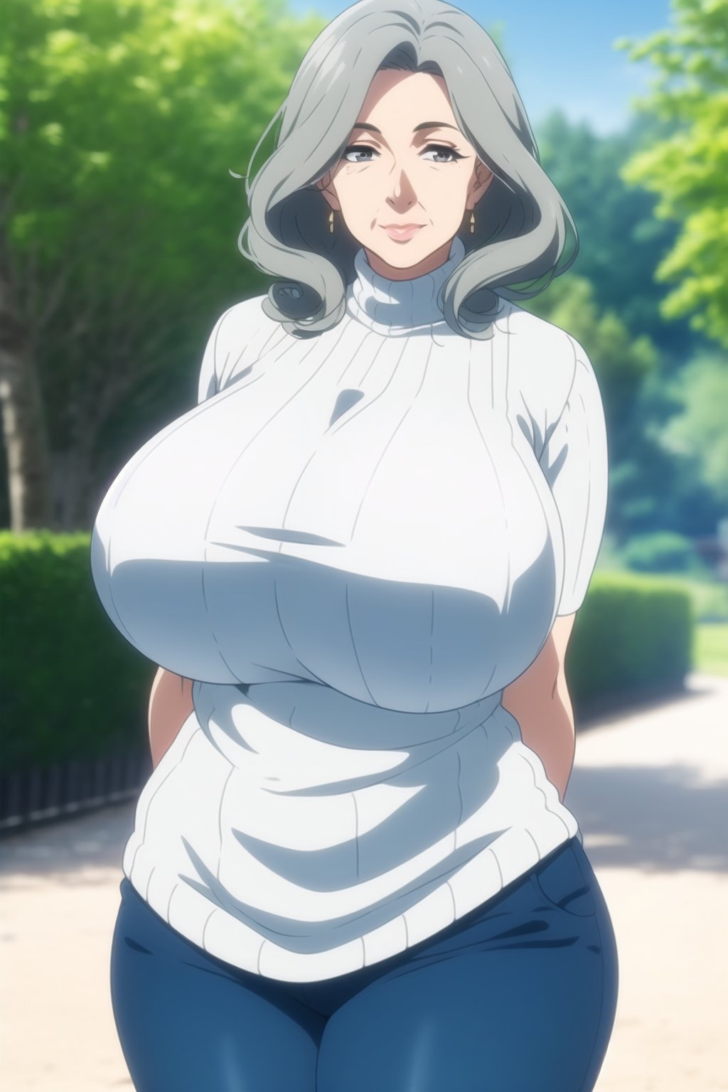 ai_generated big_breasts gigantic_breasts gilf grandmother huge_breasts mature_female older_female ultrahentaisai