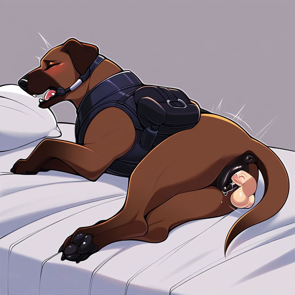 Rule 34 Dev - ai_generated beastiality civitai domestic_dog headset moaning...