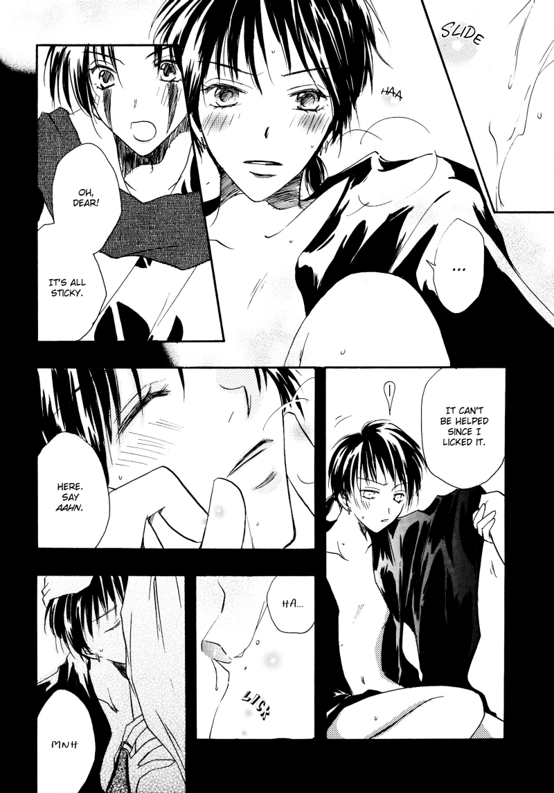 2boys chthonian_night comic doujin fujino_tsukiko gay injury inuyasha jakotsu male male_only male_rape_victim malesub miroku monochrome oral penis rape yaoi