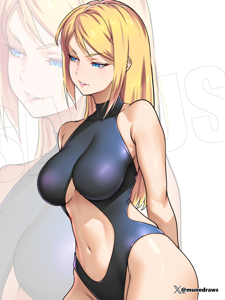 1girls etchimune female metroid nintendo samus_aran solo solo_female tagme
