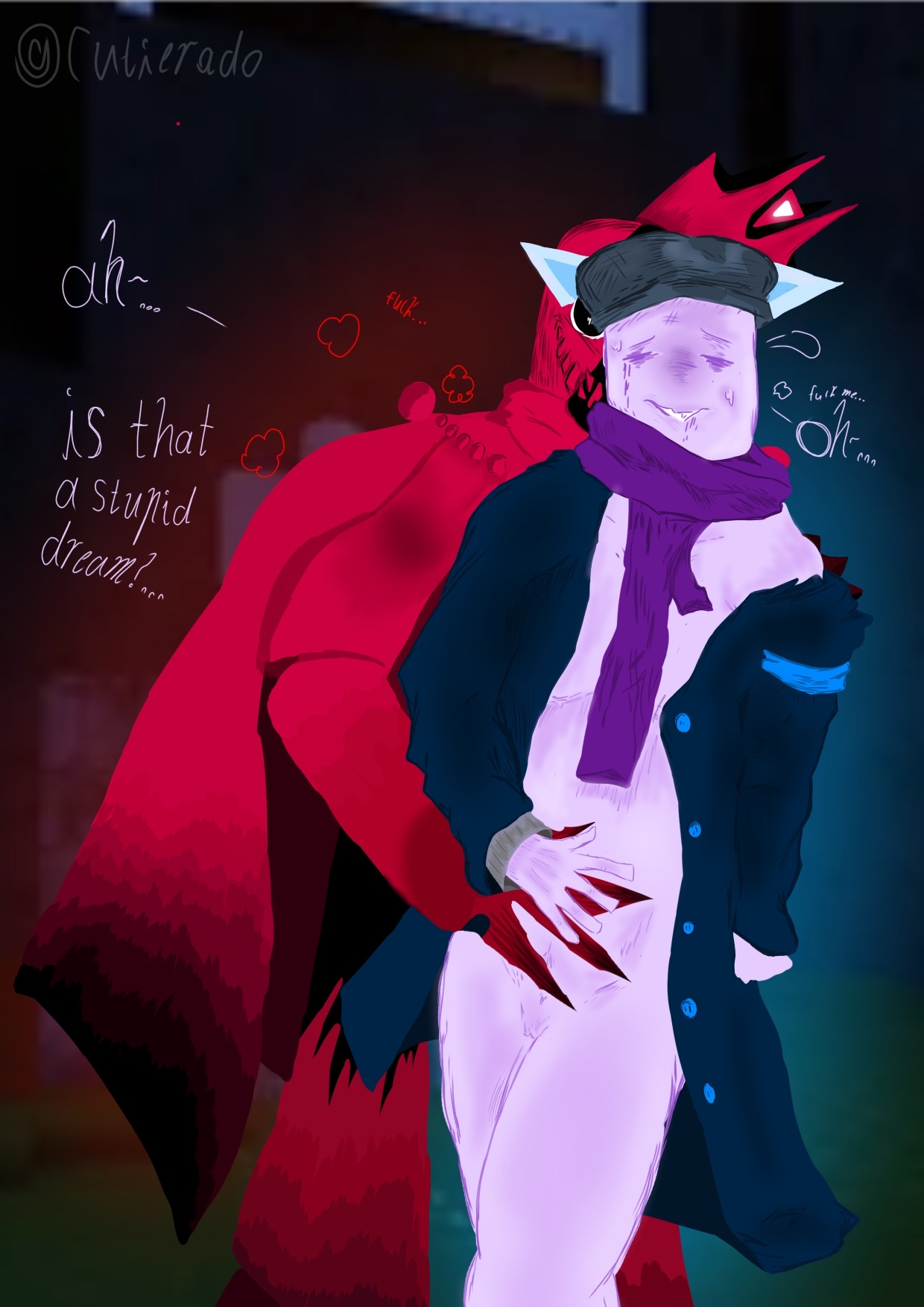 annihilation, annihilation (forsaken), blush, cuntboy, cuntboy/male, cutierabo, elliot (forsaken), forsaken (roblox), friend (forsaken), horror game, intersex, just shapes and beats, male, male only, male/male, neon lights, neon skin, pussy, roblox, roblox background, roblox game, robloxian, self upload, sweat, sweaty face, sweet, tagme, without panties, without pants