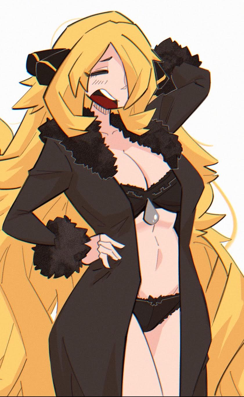 1girls 2025 ass big_ass big_breasts blonde_female blonde_hair blonde_hair_female breasts casual casual_exposure casual_nudity coat coffee coffee_mug cynthia_(pokemon) english english_text female female_focus female_only fluffy_coat hair_over_one_eye hairclip kap_o light-skinned_female light_skin lingerie mostly_nude mostly_nude_female mug nintendo nude nude_female pokemon pokemon_dppt solo solo_female solo_focus text thick_thighs thighs