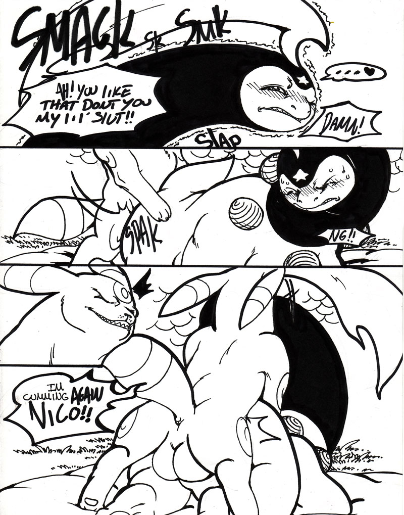 anal balls bayleef big_balls black_and_white comic cum doggy_style eeveelution father from_behind fur furry_ears furry_tail gay incest knot male monochrome nicobay nintendo no_humans parent penis pokemon pokemon_(species) sex skrien son tail tderek99 umbreon video_games young