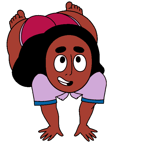 blackmorty_(artist) booty_shorts connie_maheswaran dark-skinned_female dark_skin huge_ass looking_at_viewer steven_universe transparent_background