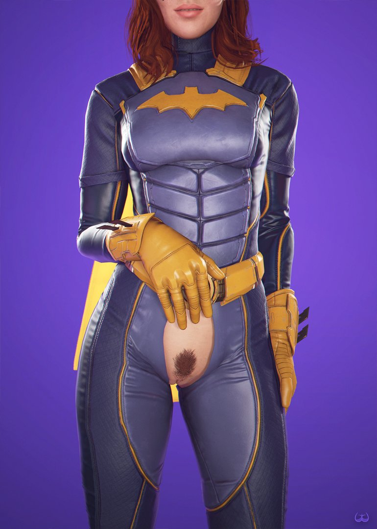 3d barbara_gordon batgirl batgirl_(gotham_knights) batman_(series) busty crotchless dc dc_comics female female_focus female_only gotham_knights hourglass_figure pubes pubic_hair pussy red_hair solo tagme vagina wide_hips wildynsfw