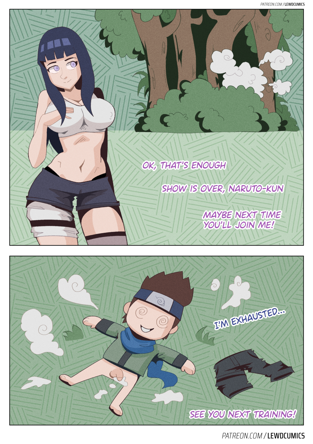 comic_page datneme hyuuga_hinata lewdcumics naruto naruto_shippuden patreon sarutobi_konohamaru voyeur