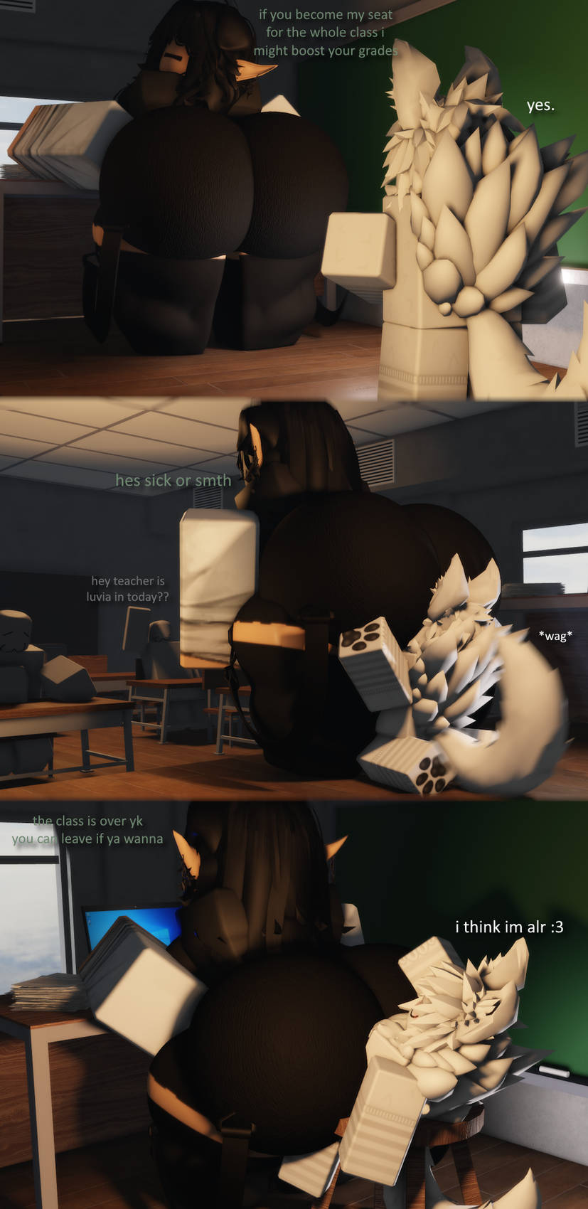 1boy 1girls 3d ass ass_grab ass_smothering ass_worship big_ass facesitting female male massive_ass mermio mermio_(oc) roblox robloxian smothering smothering_ass student student_and_teacher tagme teacher thick_thighs worship worshiping worshipping