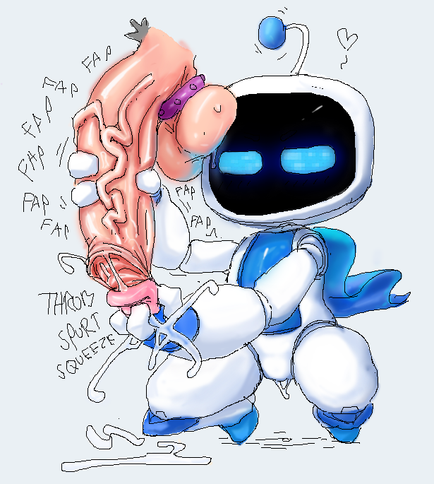 astro_bot astro_bot_(series) cum cumshot diomanon erection foreskin massive_penis playstation veiny_penis