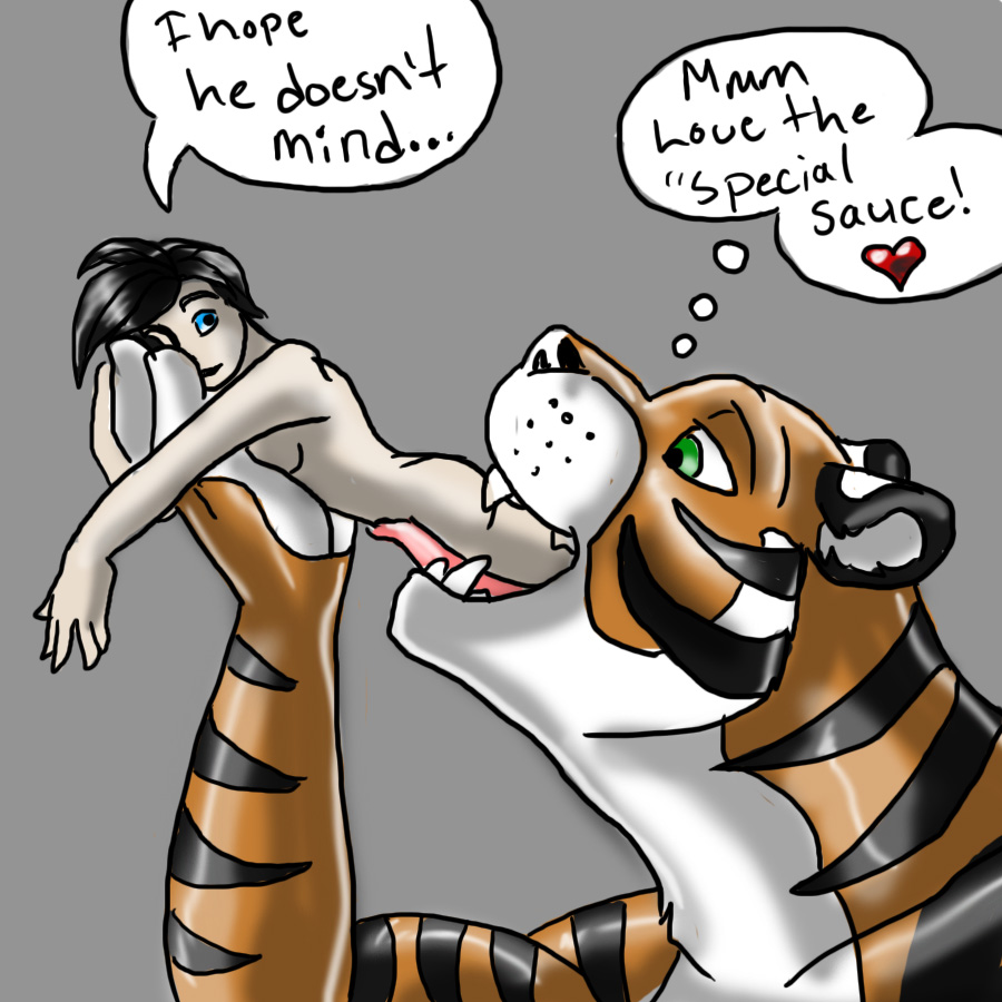 anthro comic furry human soft_vore swallowing tiger vore willing willing_prey willing_vore