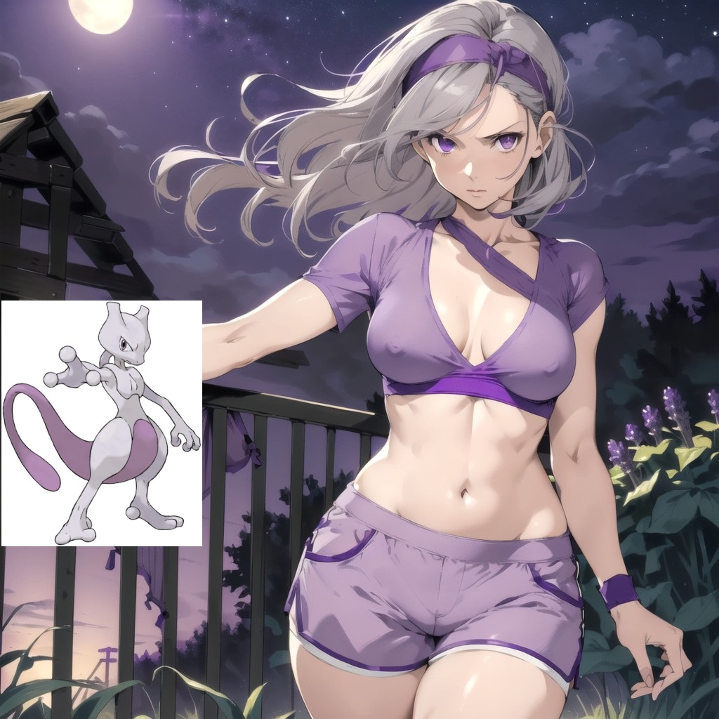 ai_generated humanization mewtwo mewty nintendo pokemon pokemon_(species) pokewomen tagme