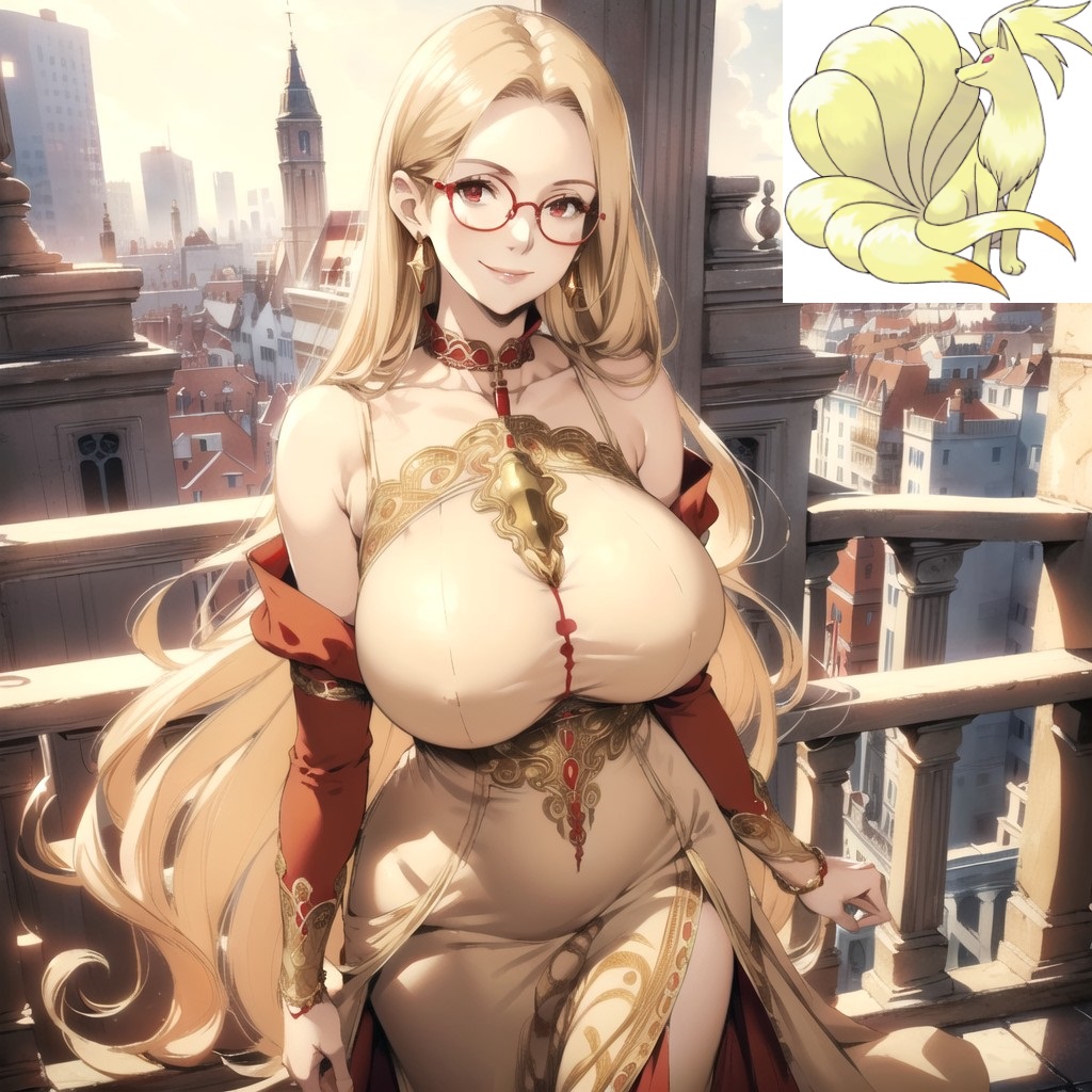 ai_generated humanization nina-san ninetales nintendo pokemon pokemon_(species) pokewomen tagme