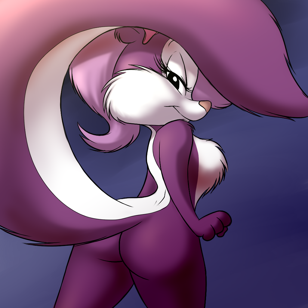 ass chochi female fifi_la_fume purple_fur skunk solo tiny_toon_adventures tiny_toons warner_brothers