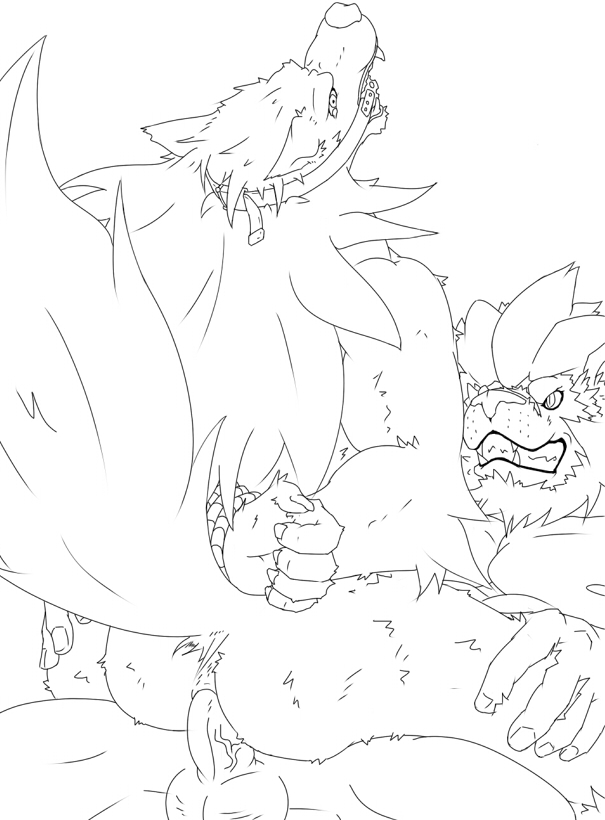 anal anthro ass ball_gag bondage canine capcom darkstalkers fur furry gag gallon gay haratuka jon_talbain leo leo_(red_earth) male naked no_humans nude penis rape red_earth video_games werewolf yaoi