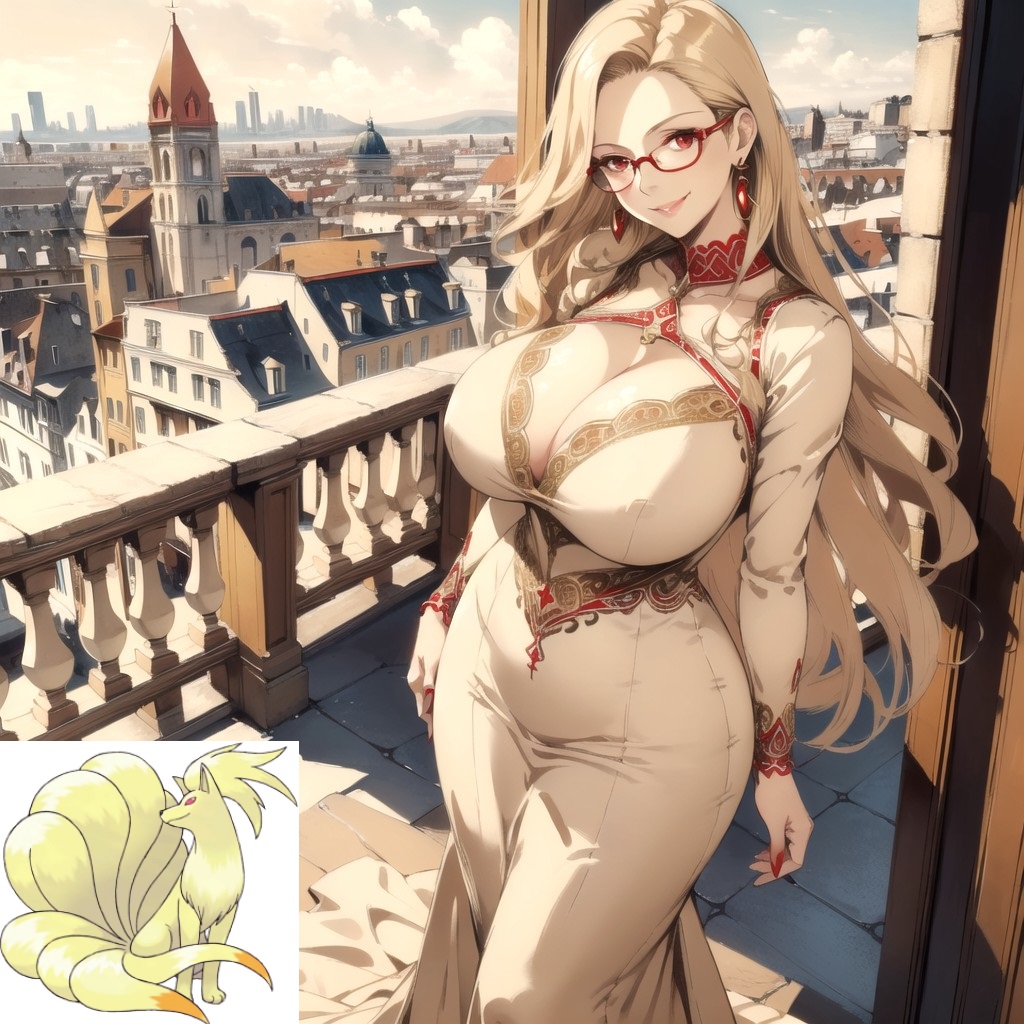 ai_generated humanization nina-san ninetales nintendo pokemon pokemon_(species) pokewomen tagme