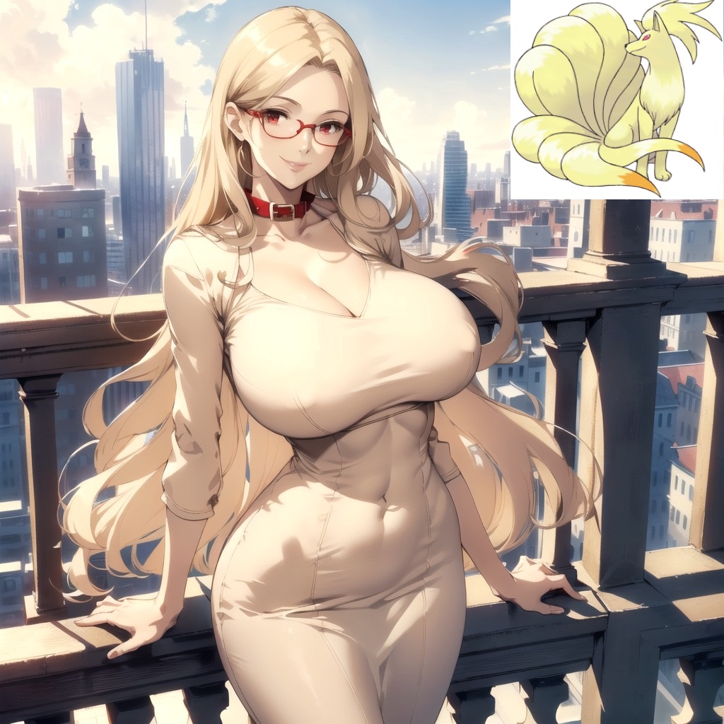 ai_generated humanization nina-san ninetales nintendo pokemon pokemon_(species) pokewomen tagme