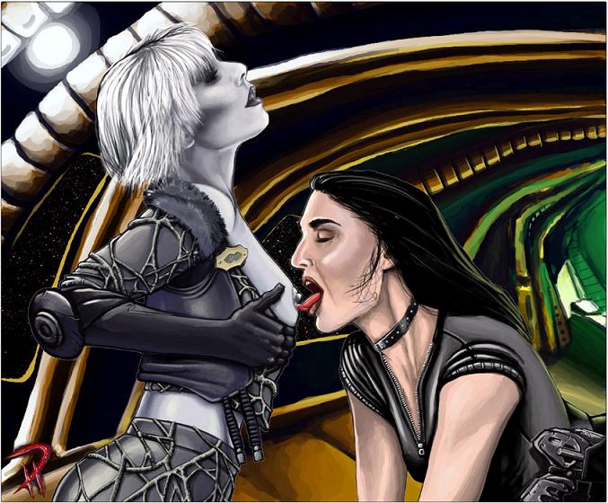 2girls aeryn_sun chiana farscape female female_only interspecies multiple_girls nebari sex tagme yuri