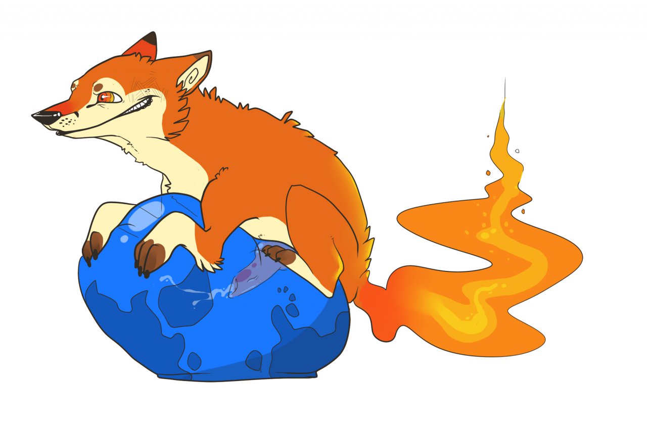 browser canine cum feral fire firefox fox globe gooch male penis