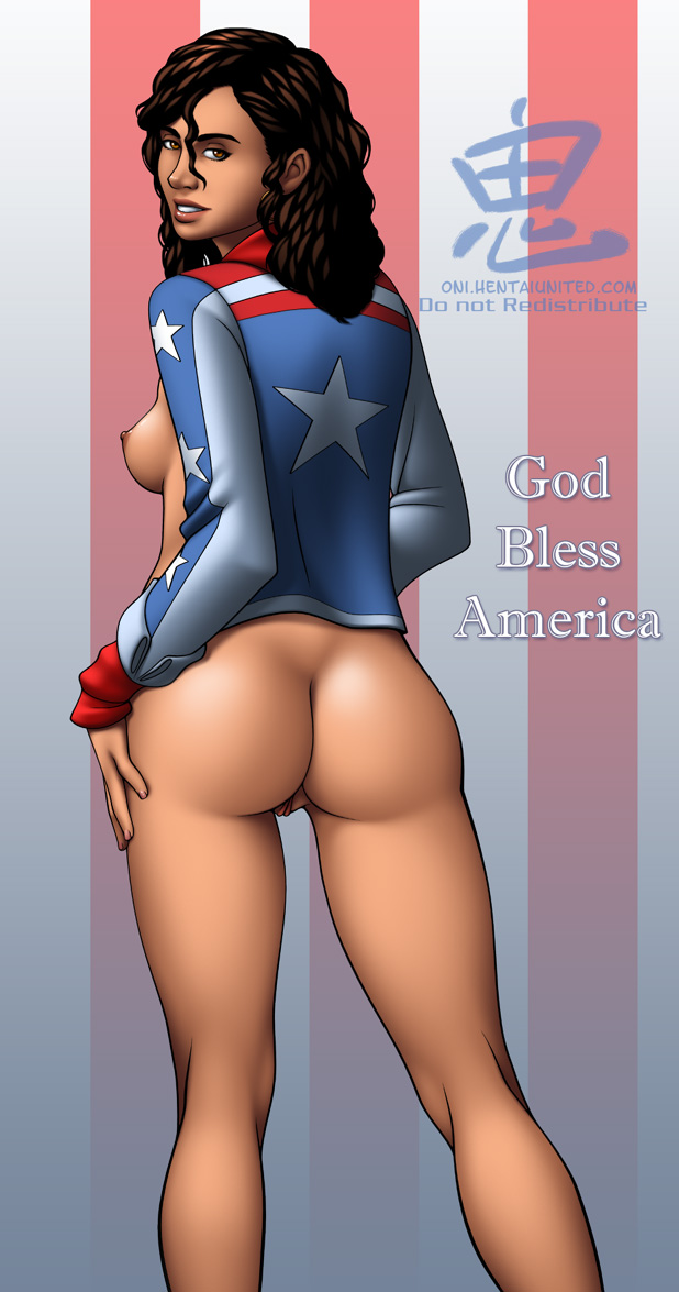 ~, america chavez, ass, female, marvel, marvel comics, no pants, oni (artist), pussy, tagme, vagina