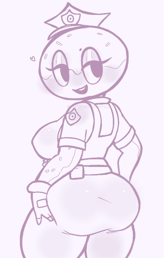 ass, big ass, big breasts, breasts, colorless, constable sprinkle, dil0vencheirus, dilovencheirus, donut, fat ass, female, food, food creature, fortnite, fortnite: battle royale, humanoid, large ass, police, police uniform, policewoman, tagme