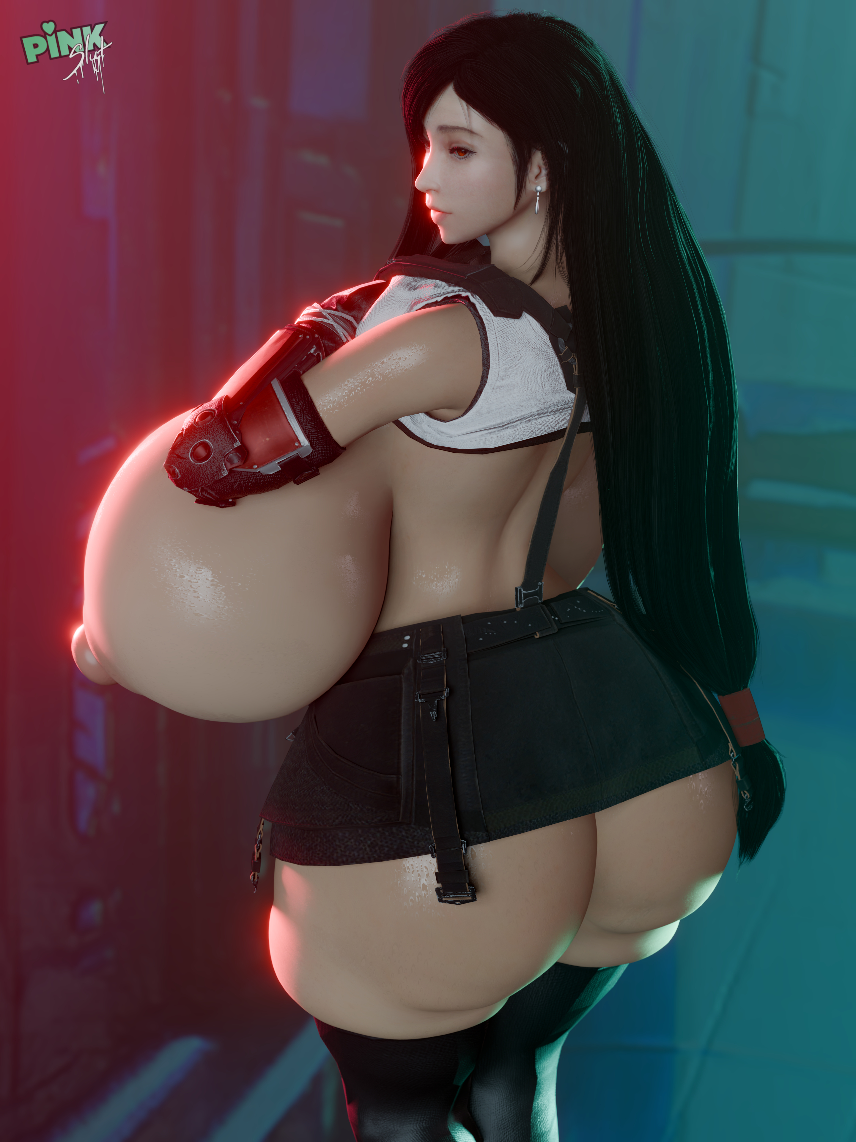 1girls, 3d, 3d (artwork), alternate breast size, ass, bare ass, bare breasts, bare butt, big ass, big breasts, big butt, black hair, breasts, breasts bigger than ass, breasts bigger than head, breasts bigger than torso, exposed ass, exposed breasts, exposed butt, female, final fantasy, final fantasy vii, final fantasy vii remake, giant breasts, gigantic breasts, huge ass, huge breasts, huge butt, large ass, large breasts, large butt, massive breasts, pinksloot, square enix, tagme, thick thighs, thighs, tifa lockhart