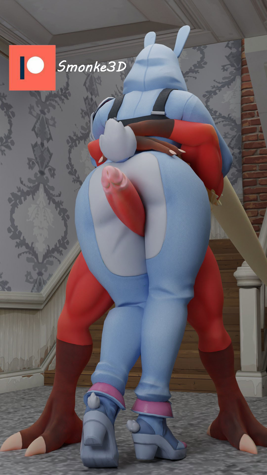 3d anthro anthro_on_human bunny_ears bunnysuit fortnite fortnite:_save_the_world huge_ass huge_cock maleziken miss_bunny_penny_(fortnite) penny_(fortnite) pokemon thigh_sex