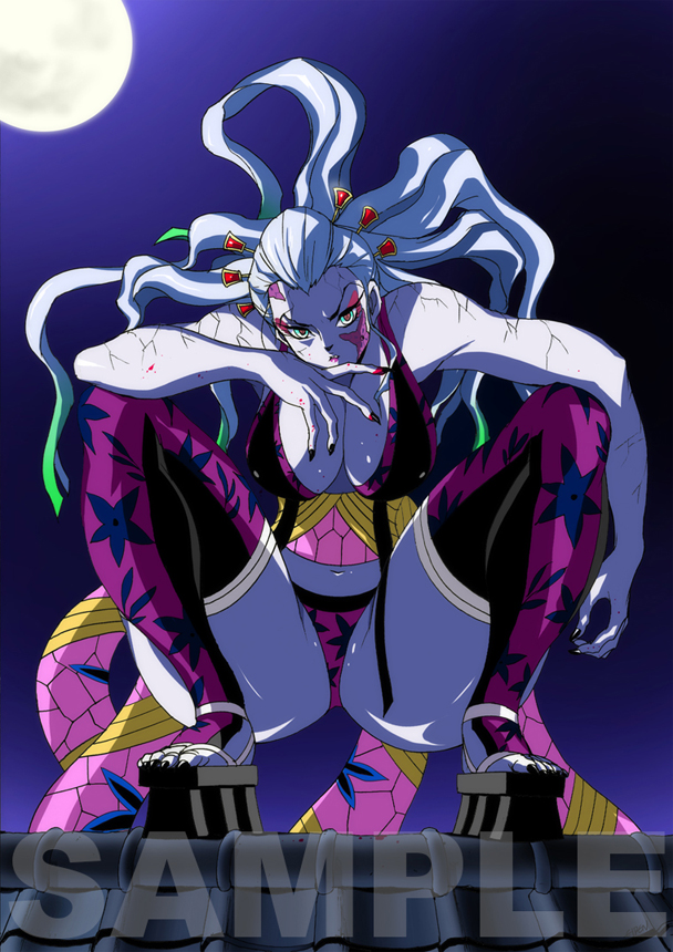 1girls, big breasts, breasts, daki (kimetsu no yaiba), demon slayer, eiden, female, female focus, female only, kimetsu no yaiba, shounen jump, tagme, thick thighs, thighs