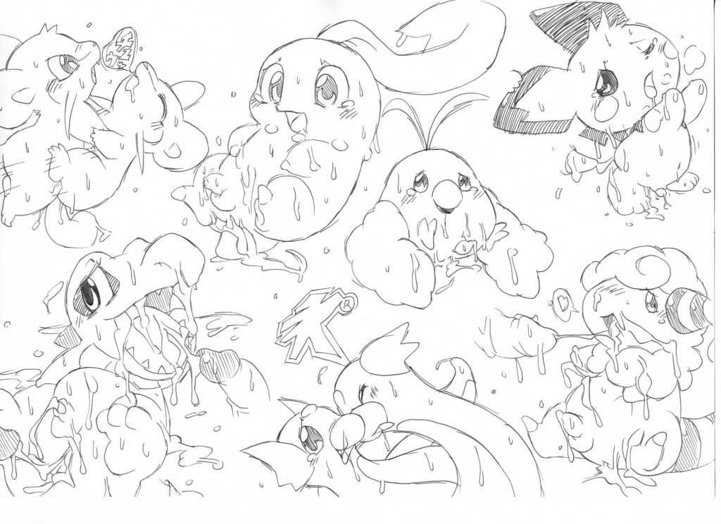 anthro chikorita cum doneru dratini erection flaaffy fur furry furry_ears furry_tail interspecies lying male male_only monochrome multiple_males nintendo on_back open_mouth penis pichu pointy_ears pokémon_(species) pokemon pokemon_gsc pokemon_rgby rattata round_ears sitting standing swablu tail yaoi