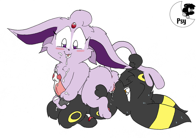 color cunnilingus eeveelution espeon female fur furry interspecies male nintendo oral penis pokemon pokemon_(species) power_of_two psyredtails pussy straight umbreon