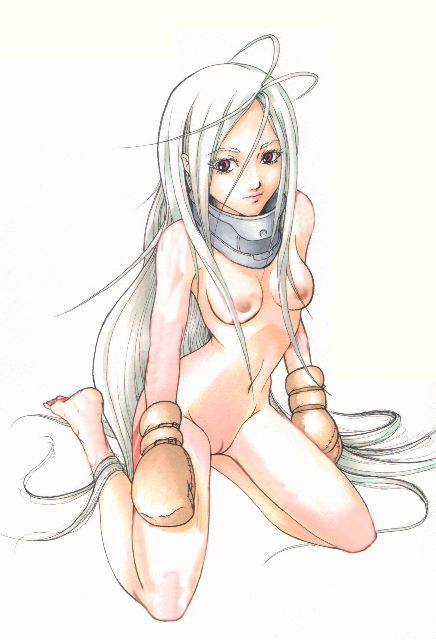 1girls deadman_wonderland edit female female_only mamao pale-skinned_female pale_skin red_eyes shiro_(deadman_wonderland) solo tagme white_hair white_skin