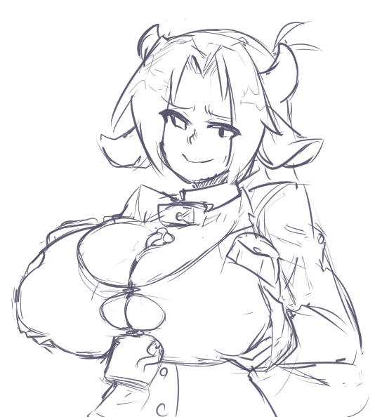 animal_ears bell bell_collar borrowed_character breast_squeeze breasts bursting_breasts collar cow_ears cow_girl cow_horns cowbell ego_trigger female horns huge_breasts large_penis long_hair magic_penis male mattie_(matsu-sensei) original paizuri penis precum shogun_(shoguchihime) sketch straight