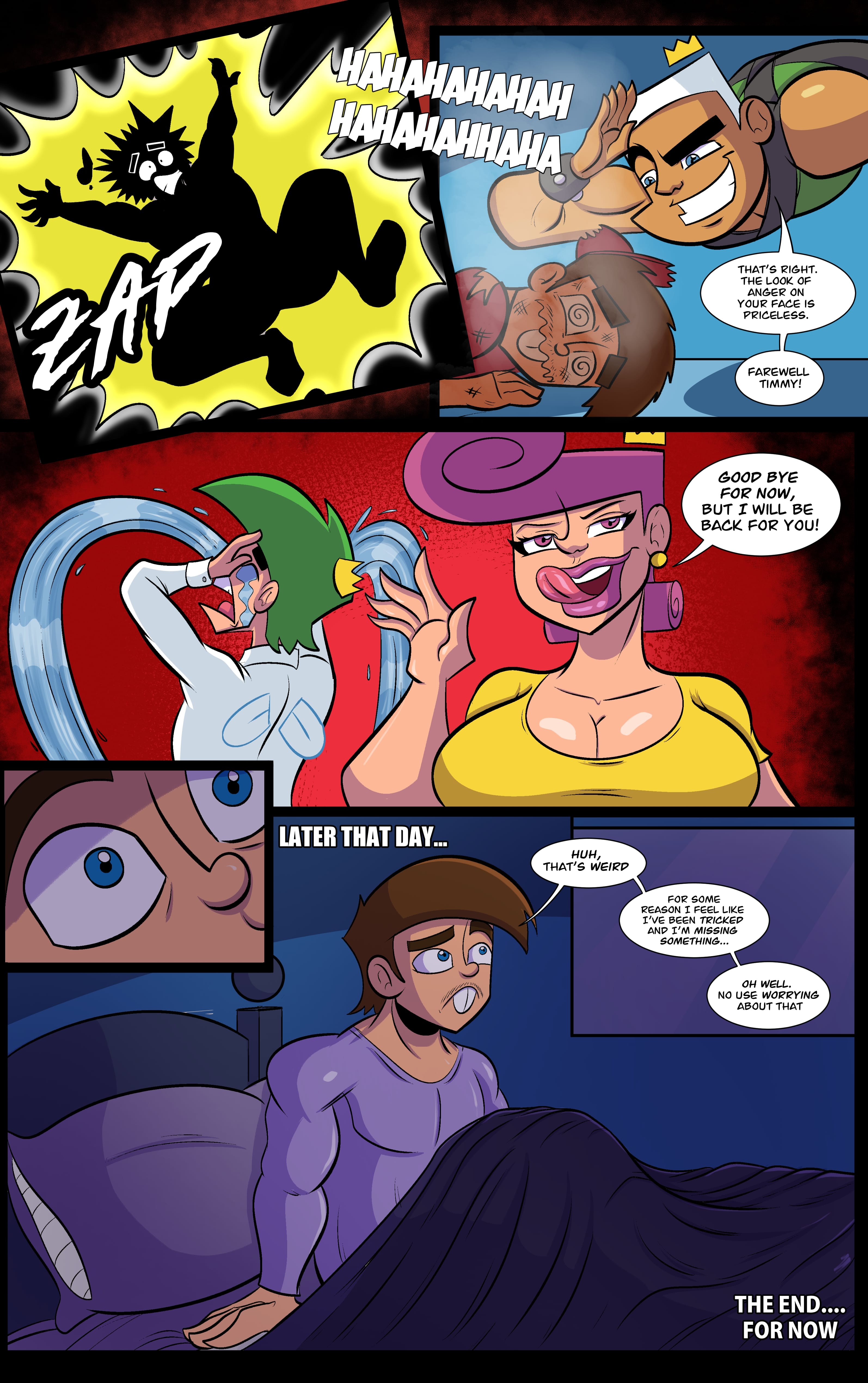1girls, 3boys, aged up, ameizing lewds, big ass, big booty, big breasts, big butt, breasts, cheating, cheating female, cheating wife, comic, comic page, dantheman, female, male, married, married female, married woman, muscular, muscular male, nickelodeon, ntr, pink lipstick, pussy, shortstack, the fairly oddparents, timmy turner, wanda fairywinkle-cosma