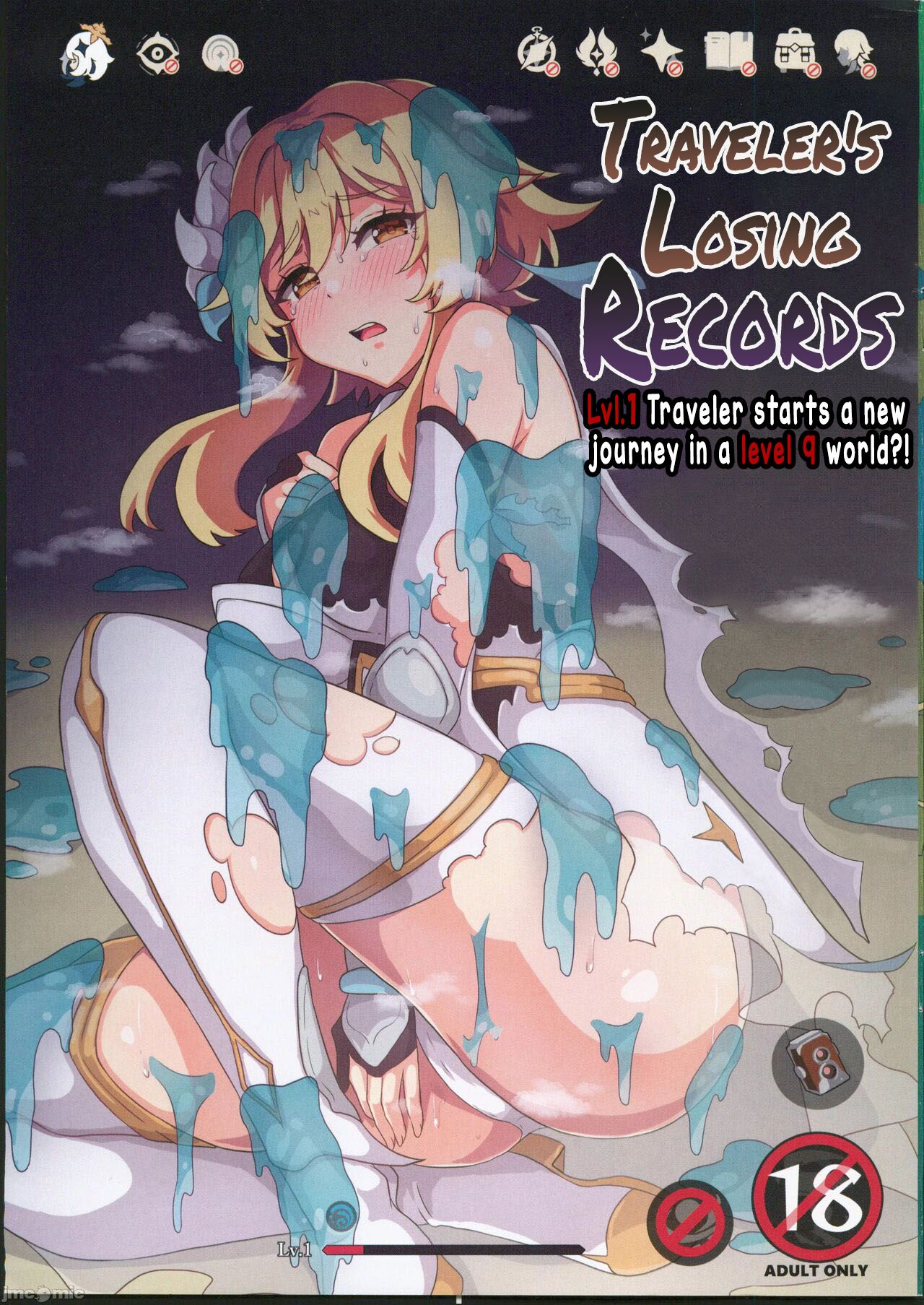 anime, fourth descender, genshin impact, ka-9, lumine (genshin impact), manga, outlander, parody, the tale of the defeated traveler, traveler's losing records, tumaini, tumaini (genshin impact)