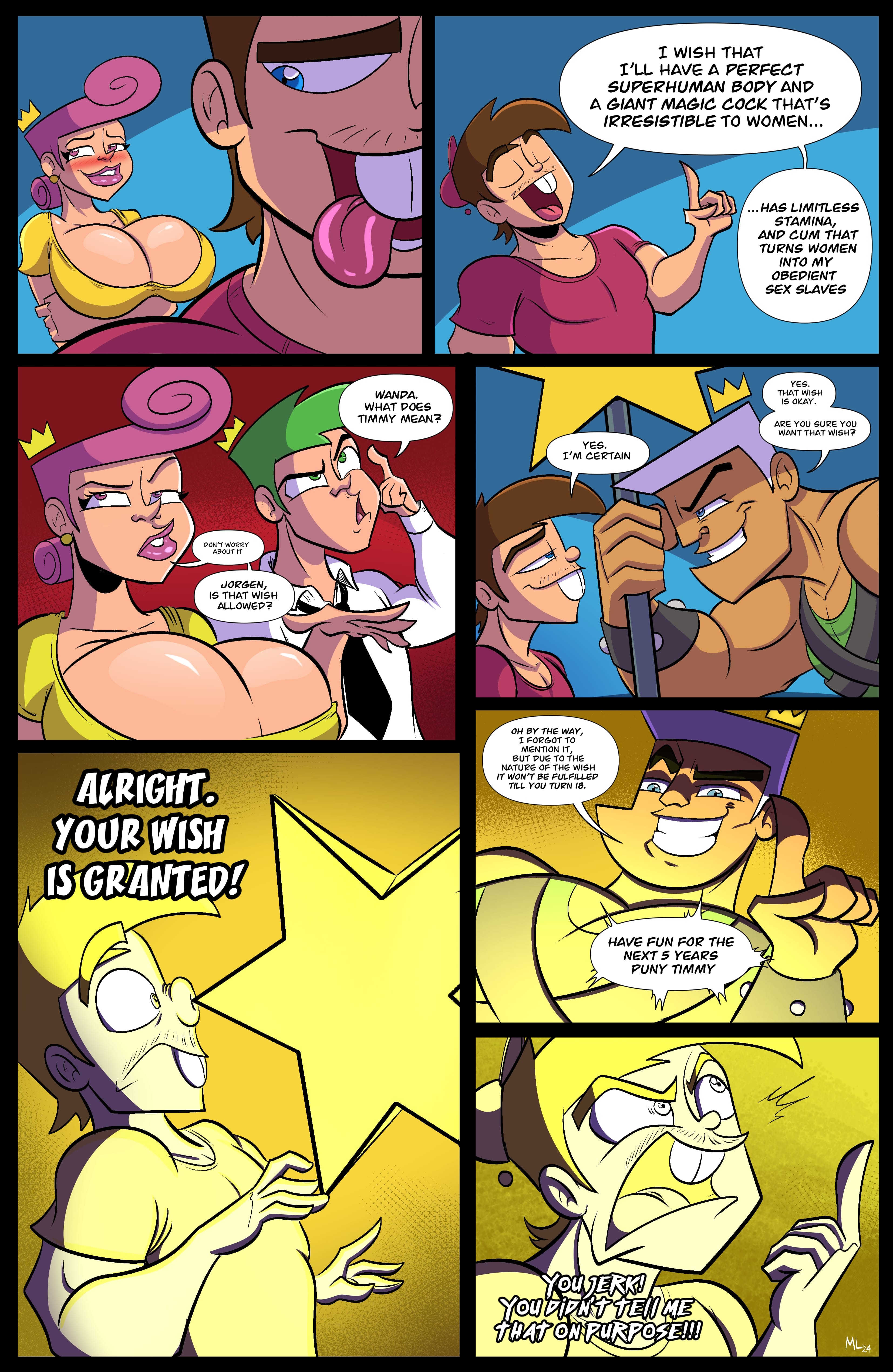 aged up, ameizing lewds, big ass, big booty, big breasts, big butt, breasts, cheating, cheating female, cheating wife, comic, comic page, dantheman, female, jorgen von strangle, male, married, married female, married woman, muscular, muscular male, ntr, pussy, shortstack, tagme, the fairly oddparents, timmy turner, wanda fairywinkle-cosma