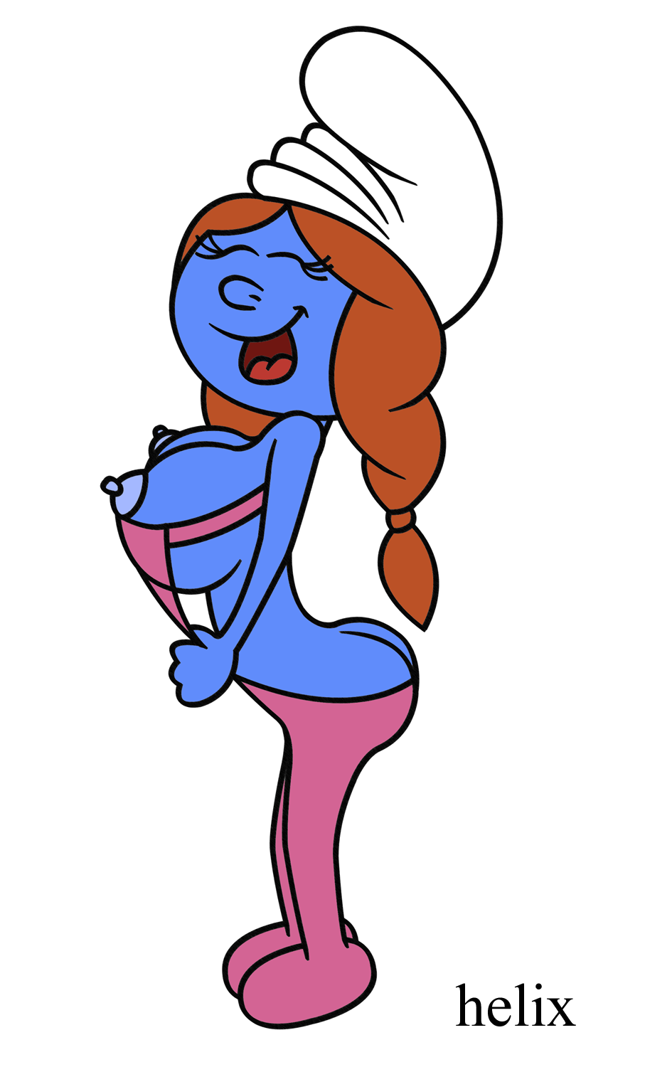 alternate_breast_size helix sassette smurf tagme the_smurfs