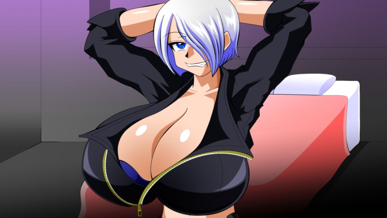 1girls angel_(kof) bed bedroom big_breasts big_breasts blue_eyes breasts breasts breasts female hands_behind_head huge_breasts jacket kaimanwanio king_of_fighters light-skinned_female light_skin looking_at_viewer pov short_hair smile smiling_at_viewer thin_waist voluptuous voluptuous_female white_hair