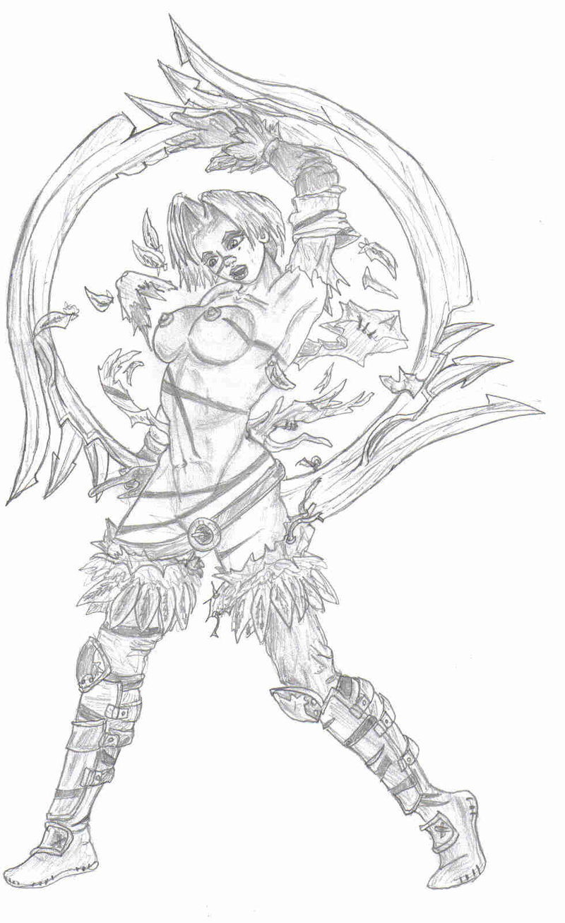 naga26 soul_calibur tagme tira traditional_media_(artwork)